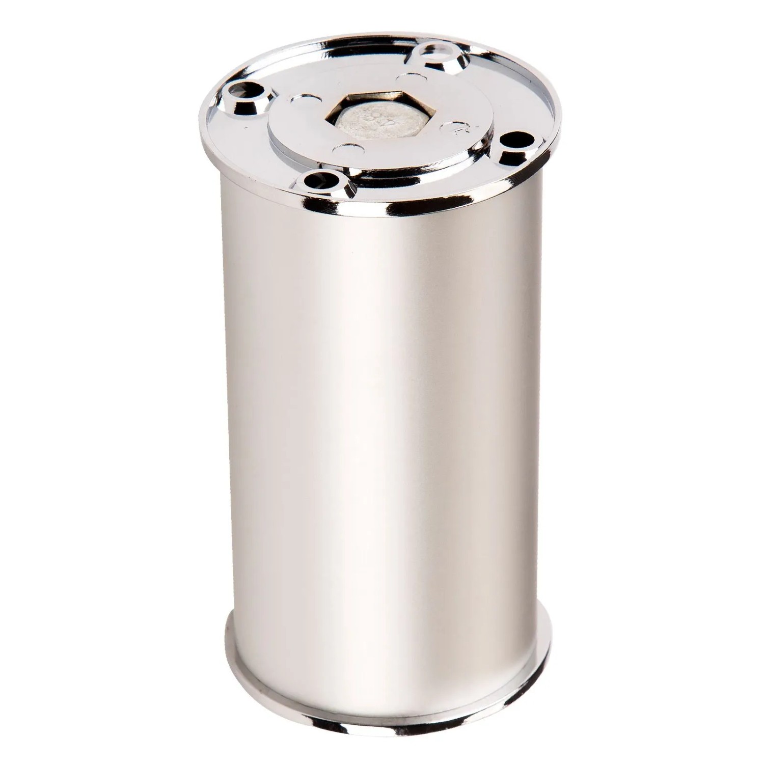 SOTECH Möbelfuß RADO Ø50 mm Höhe 120 mm Aluoptik Chrom Poliert