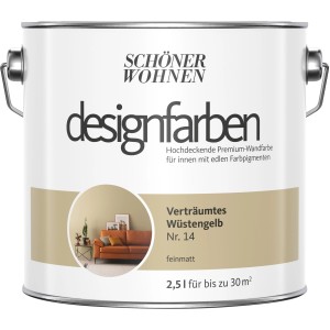 Dose Schöner Wohnen Designfarbe Verträumtes Wüstenbeige, matte Wandfarbe für Innenräume.