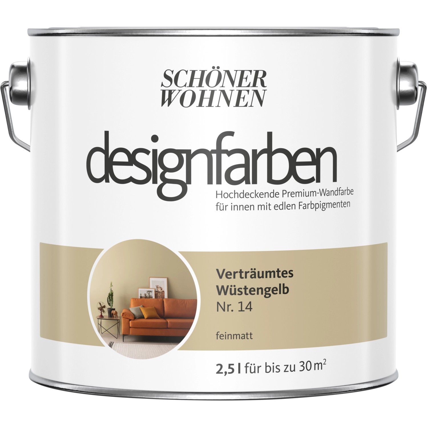 Schöner Wohnen Designfarben Verträumtes Wüstenbeige matt 2,5 l