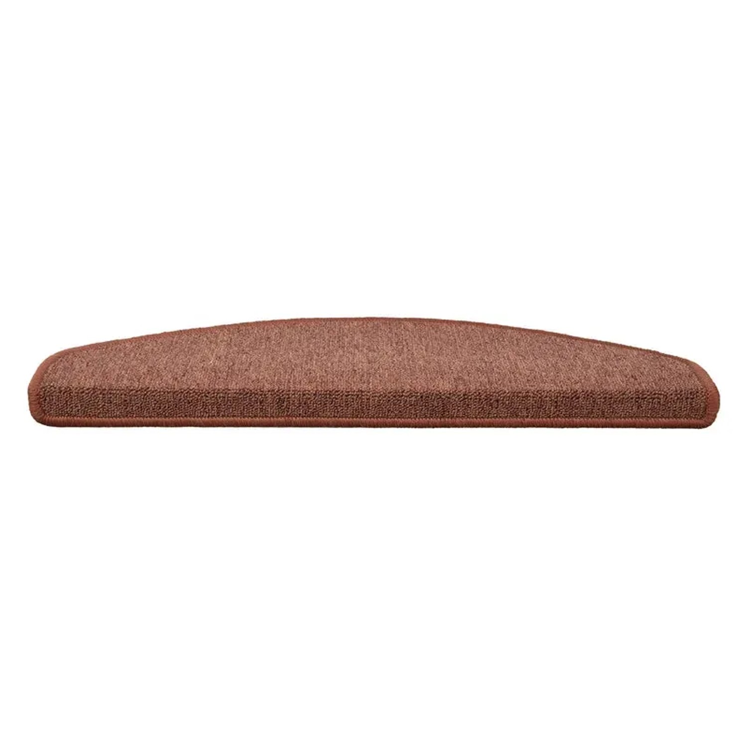 Halbrunde, selbstklebende Karat Stufenmatte London in Terra, 23,5x65 cm.