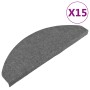 Graue VidaXL Stufenmatte, selbstklebend, 65x22,5 cm, 15er Set für Treppen.