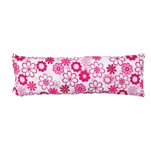 Jollypaw Baldrian-Kissenrolle für Katzen, 25x8 cm, mit rosa Blumenmuster.