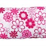 Jollypaw Baldrian-Kissenrolle für Katzen, 25x8 cm, mit rosa Blumenmuster.