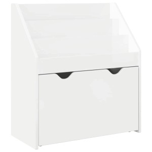 vidaXL Kinderregal Hochglanz Weiß 60 x 29,5 x 69 cm Holzwerkstoff 892393