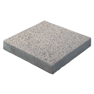 Terrassenplatte Mailand, wassergestrahlt, weiß-schwarz, 40x40 cm, Beton