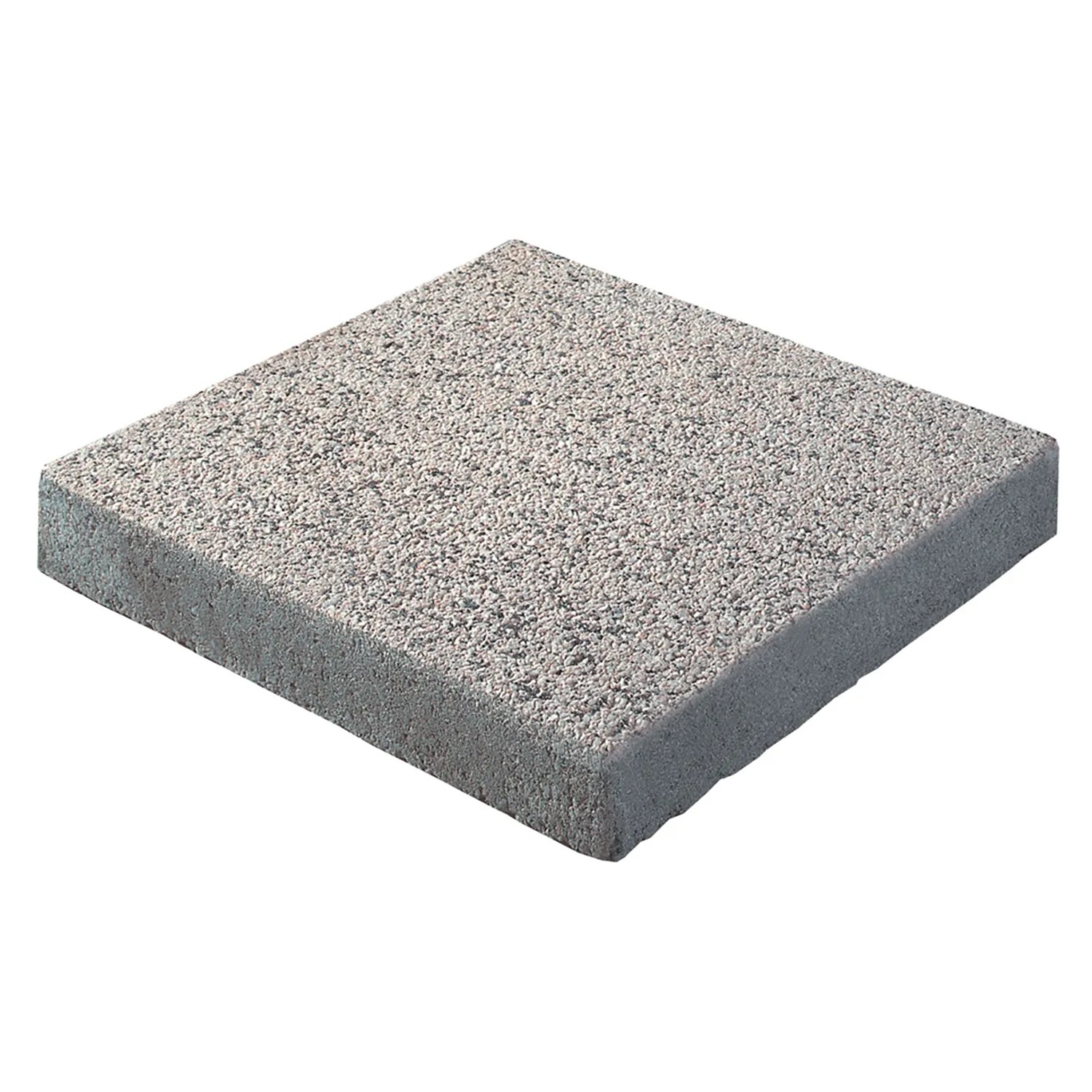 Terrassenplatte Mailand, wassergestrahlt, weiß-schwarz, 40x40 cm, Beton