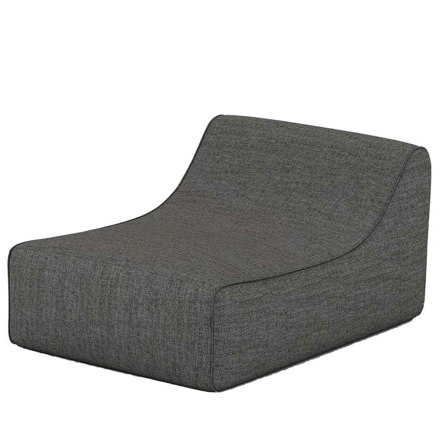 Costway Aufblasbares Sofa mit Abnehmbarem Leinen-Bezug Grau