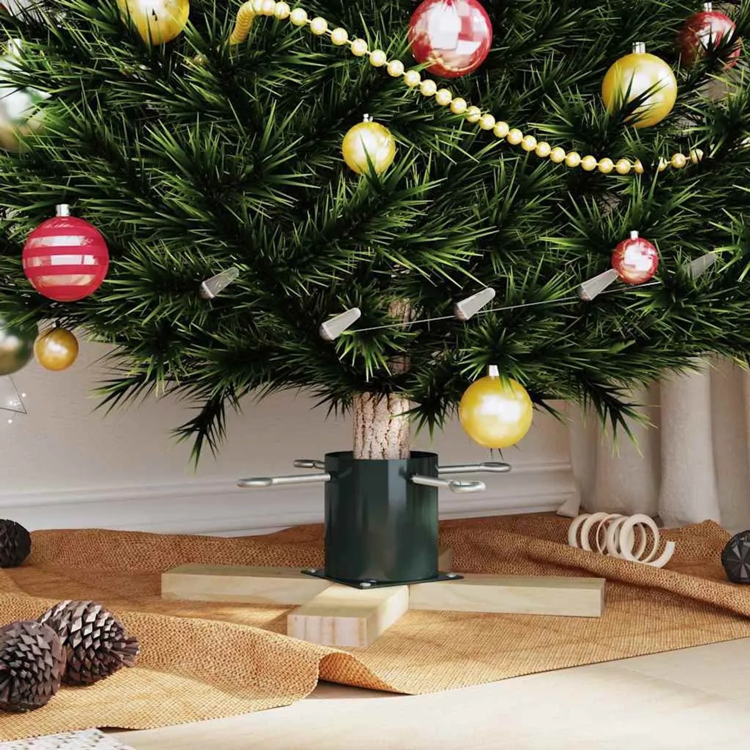 vidaXL Christbaumständer 50 x 50 x 16 cm Holz kaufen bei OBI