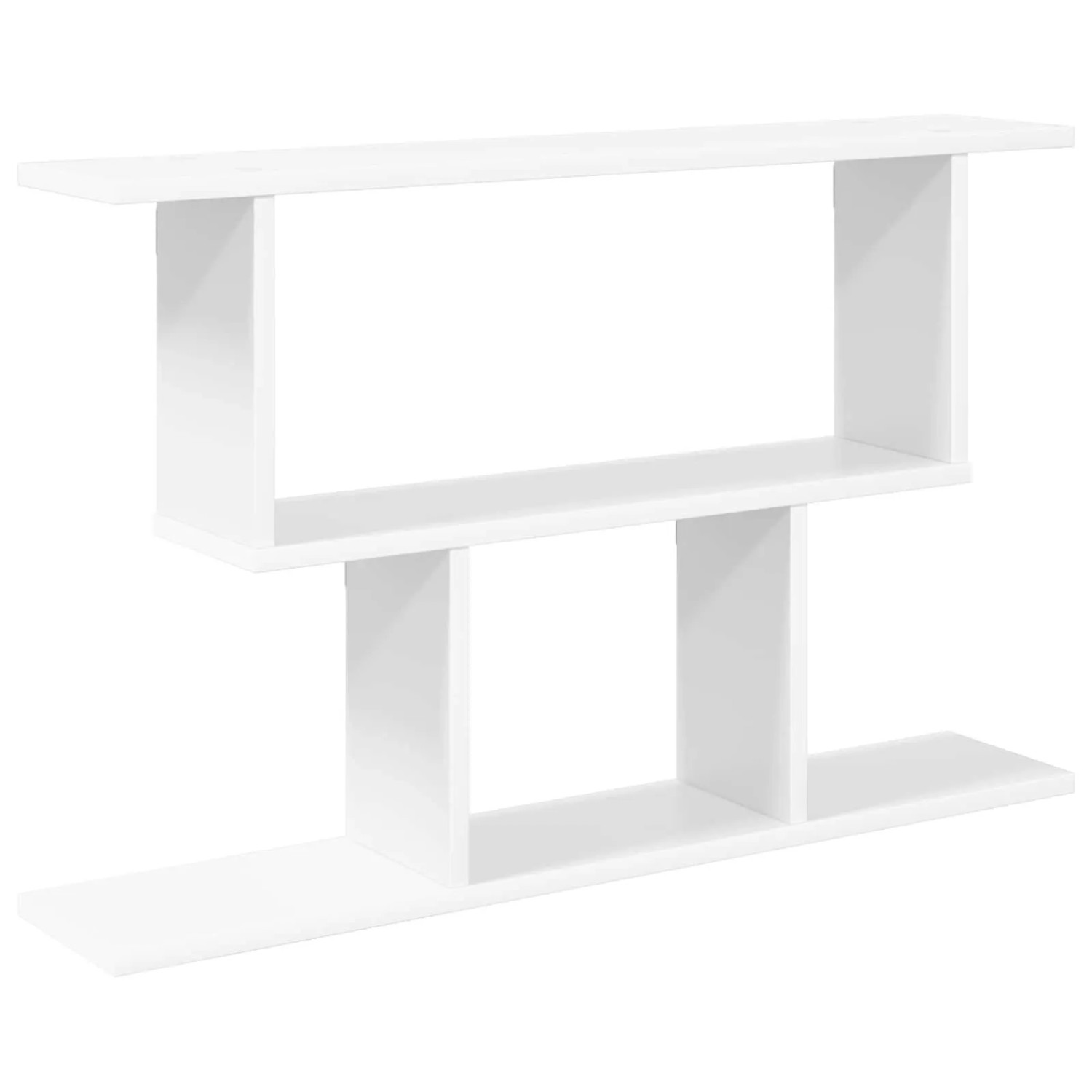vidaXL Wandregal Weiß 80 x 15 x 50,5 cm Holzwerkstoff 8012284
