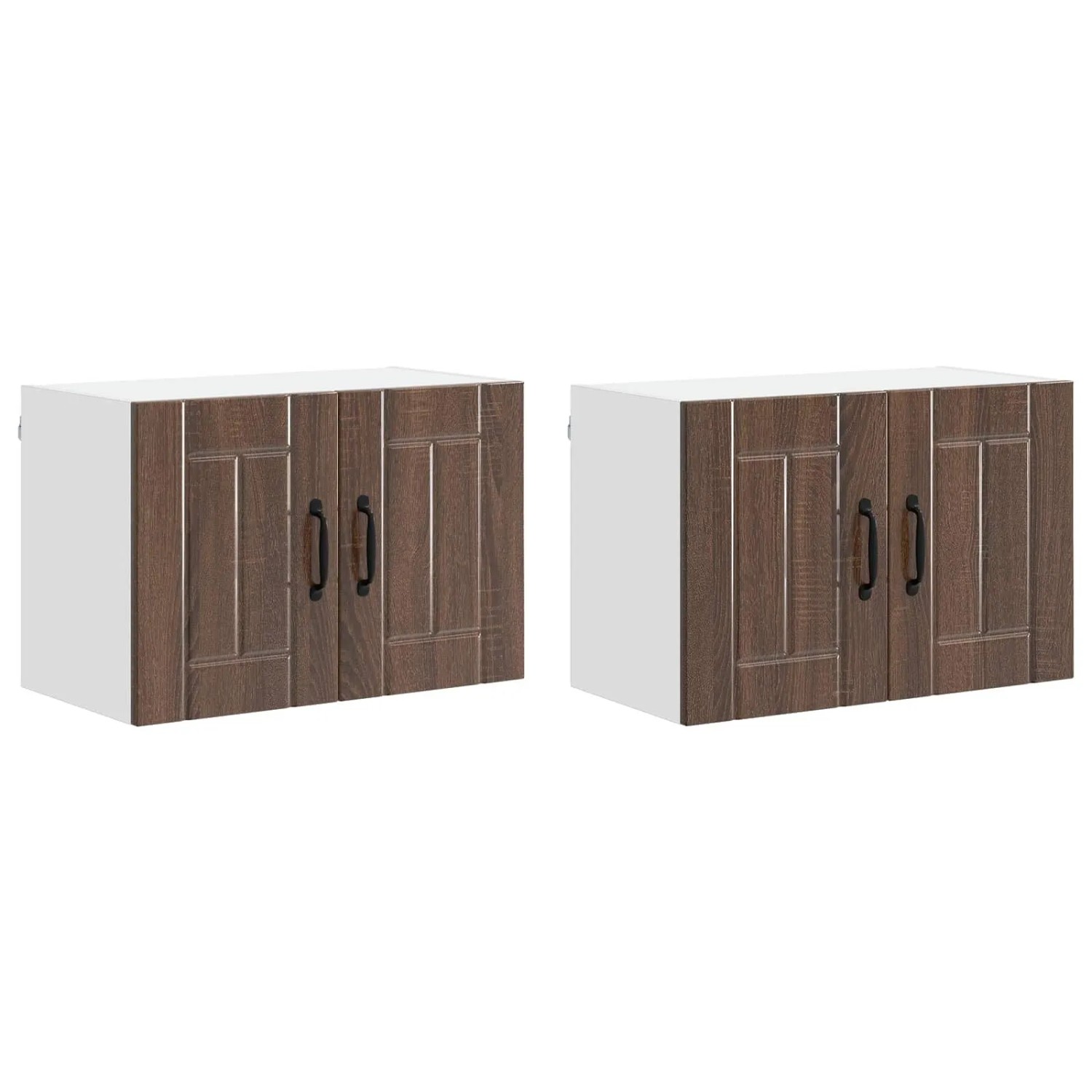 vidaXL Küchenwandschränke 2 Stk Braun Eichen-Optik 60 x 31 x 40 cm 884929 günstig online kaufen
