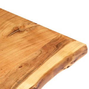 vidaXL Tischplatte Massivholz Akazie 100x50-60x2,5 cm 286331