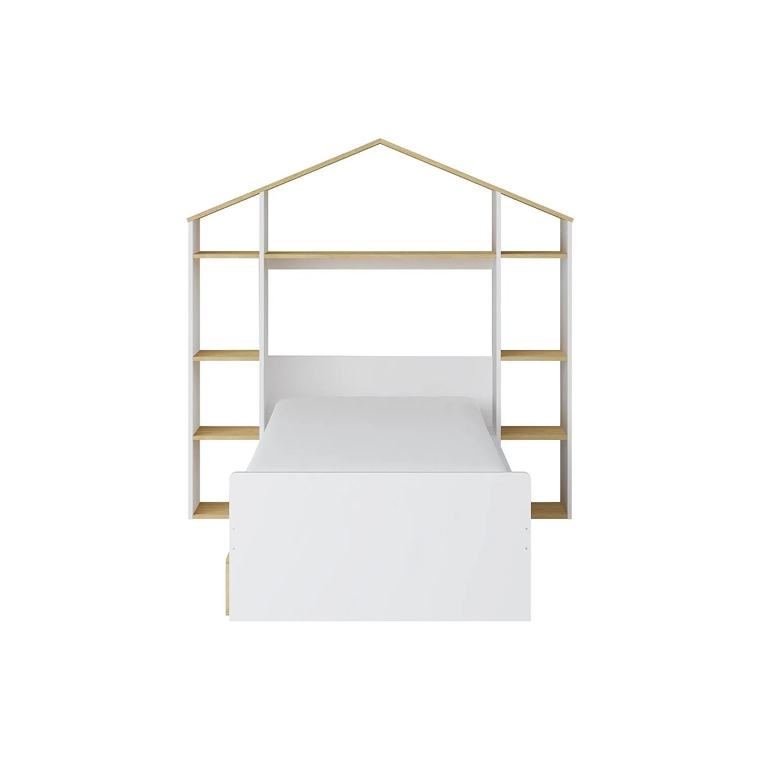 Vente-unique Hausbett Jeraco Naturfarben Hell  Weiß 194.5 cm