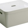 Sunware Aufbewahrungsbox Sigma Home, 32 l, hellgrün, mit Deckel und Griffen.