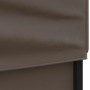 Detailansicht: Taupe Partyzelt mit Seitenwand, wasserabweisend und UV-beständig.