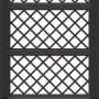 Duramax Rankkasten mit Gitter in Anthrazit, 55x131x55 cm. Pflanzkübel für Garten und Terrasse.