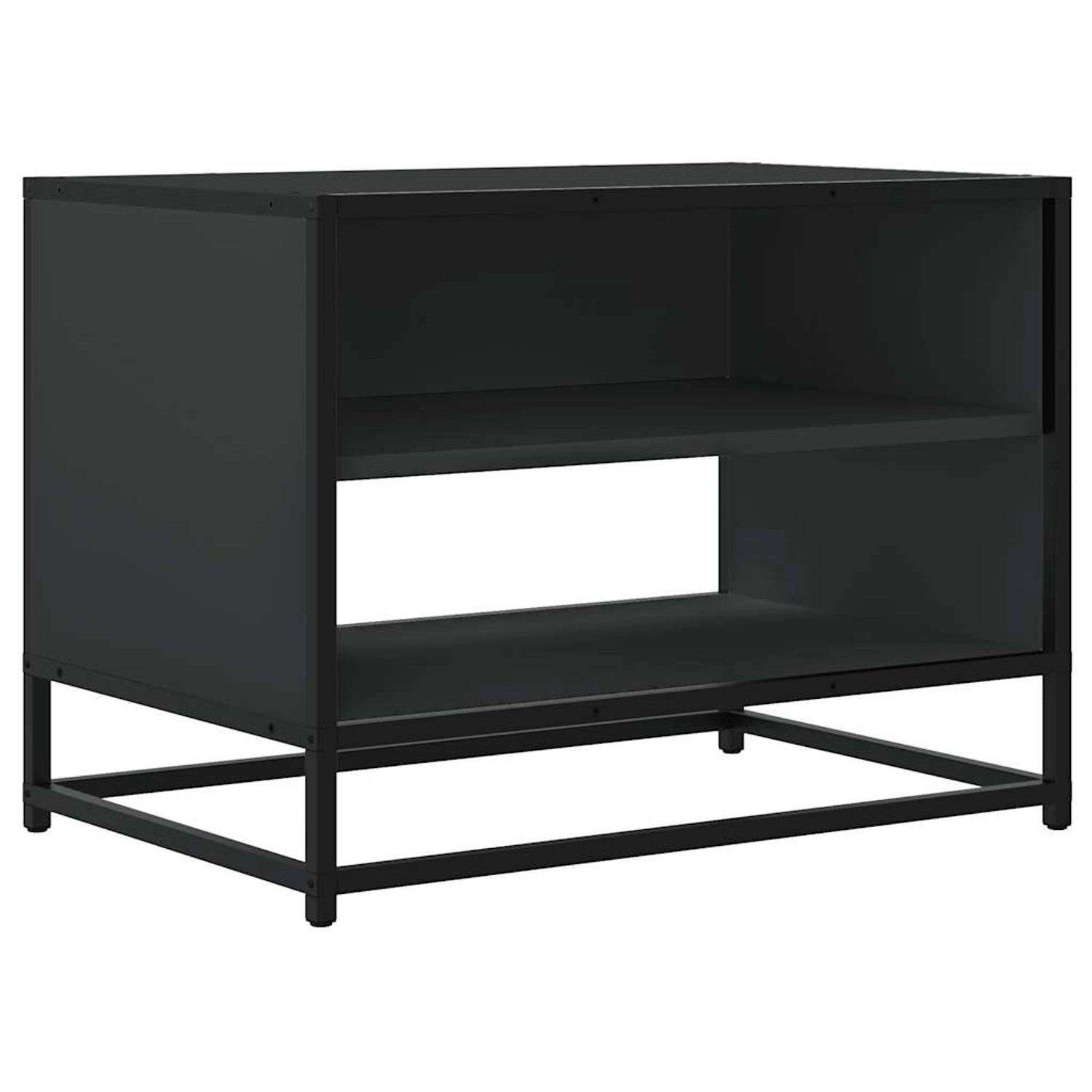 vidaXL TV-Schrank Schwarz 61x40x46 cm Holzwerkstoff und Metall 848879 günstig online kaufen