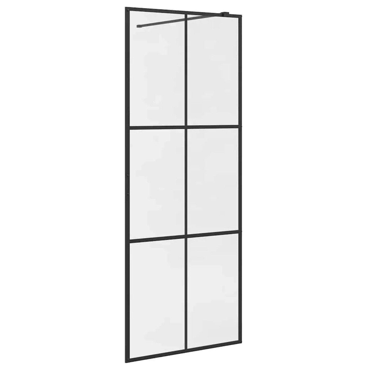 vidaXL Duschwand für Begehbare Dusche mit Klarem ESG Glas 80x195 cm 151023