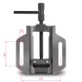 EBERTH Maschinenschraubstock, 100mm Backenbreite, max. 89mm Spannweite für präzise Bohr- und Fräsarbeiten.