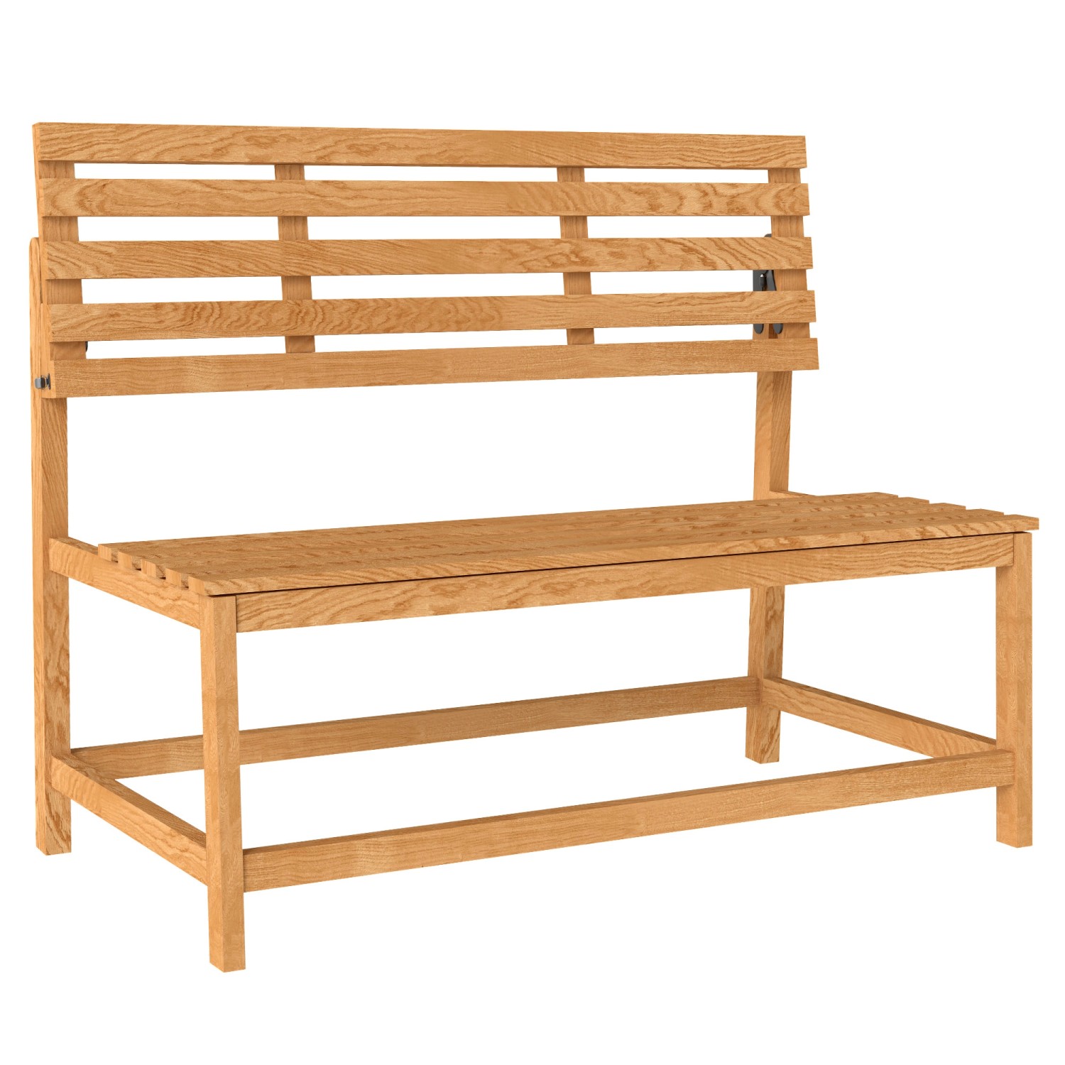 Outsunny Gartenbank Kiefernholz 110L x 61B x 89H cm günstig online kaufen