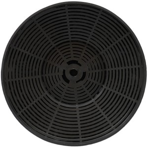 Respekta Aktivkohlefilter MIZ 0031 für Dunstabzugshauben im Umluftbetrieb, rund, schwarz.