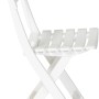 Weißer Progarden Klappstuhl Birki, ideal für Garten & Balkon.