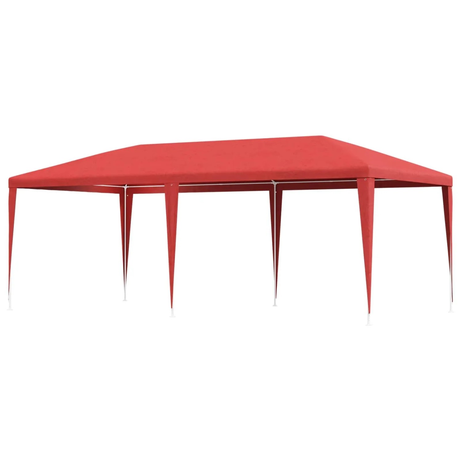 vidaXL Partyzelt Rot 600 x 300 x 255 cm PE und Stahl 42032348