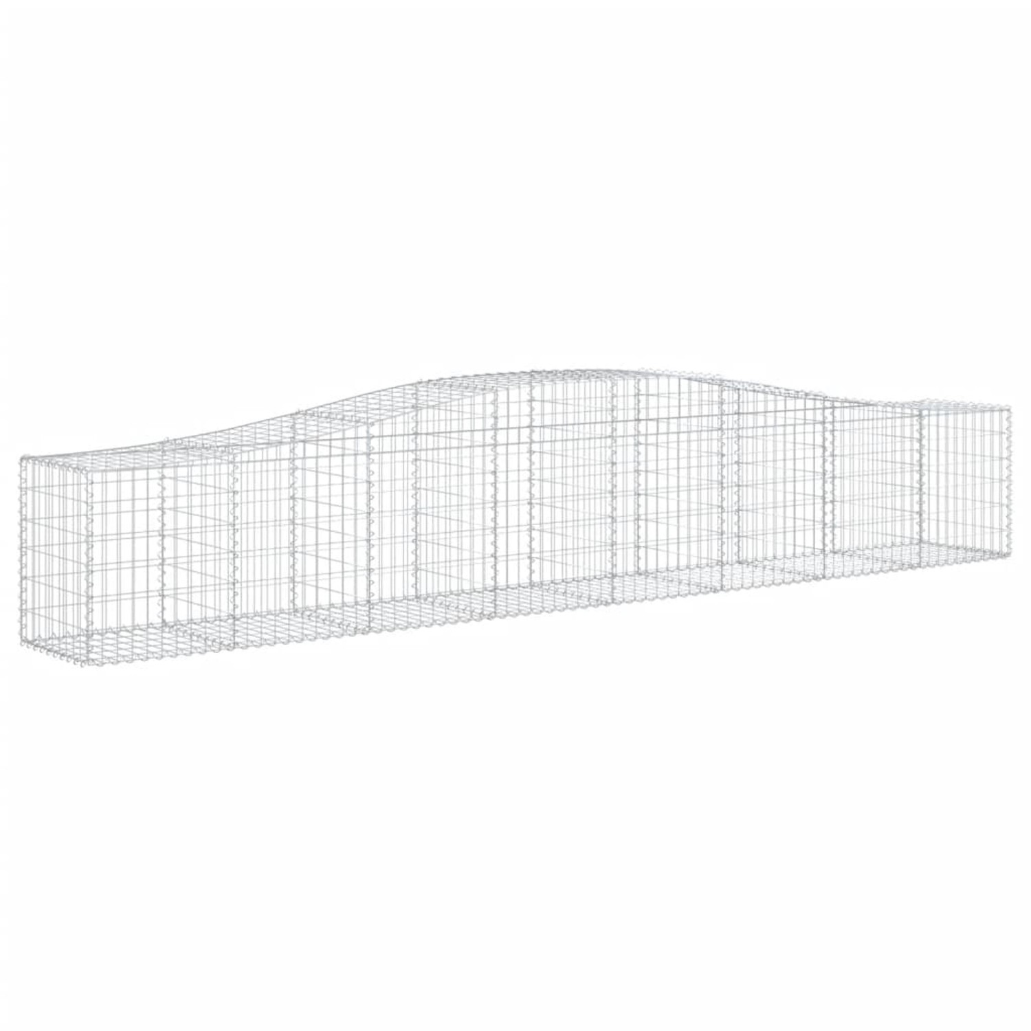 vidaXL Gabionen mit Hochbogen 4 Stk 400x50x60/80cm Eisen 1562740