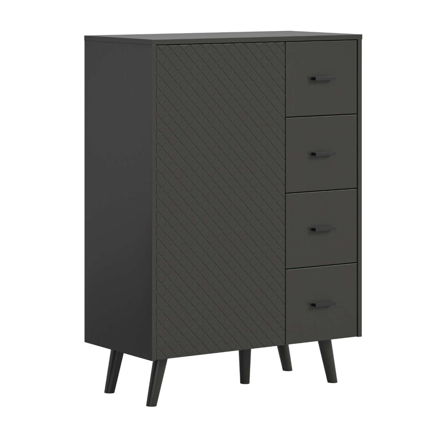 Inn.Furn Kommode in Grau Matt 84 x 114 cm Madea günstig online kaufen