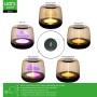 Dimmbare LED Akku Tischleuchte mit RGB und verschiedenen Modi für Nachttisch oder Outdoor.