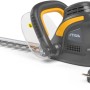 Stiga HT 106c Elektro-Heckenschere mit 55 cm Schnittlänge und verstellbarem Griff.