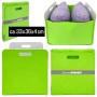 DuneDesign Aufbewahrungsbox 2er Set, Apfelgrün, 33x38x33cm, passend für IKEA Regale.