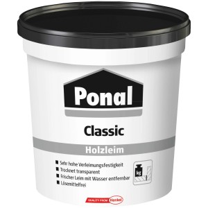 Ponal Holzleim Classic, wasserbasierter Weißleim im Eimer, 760g.