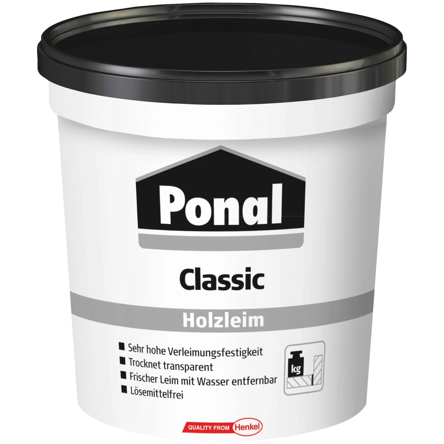 Ponal Holzleim Classic wasserbasierter Weißleim Transparent 760g