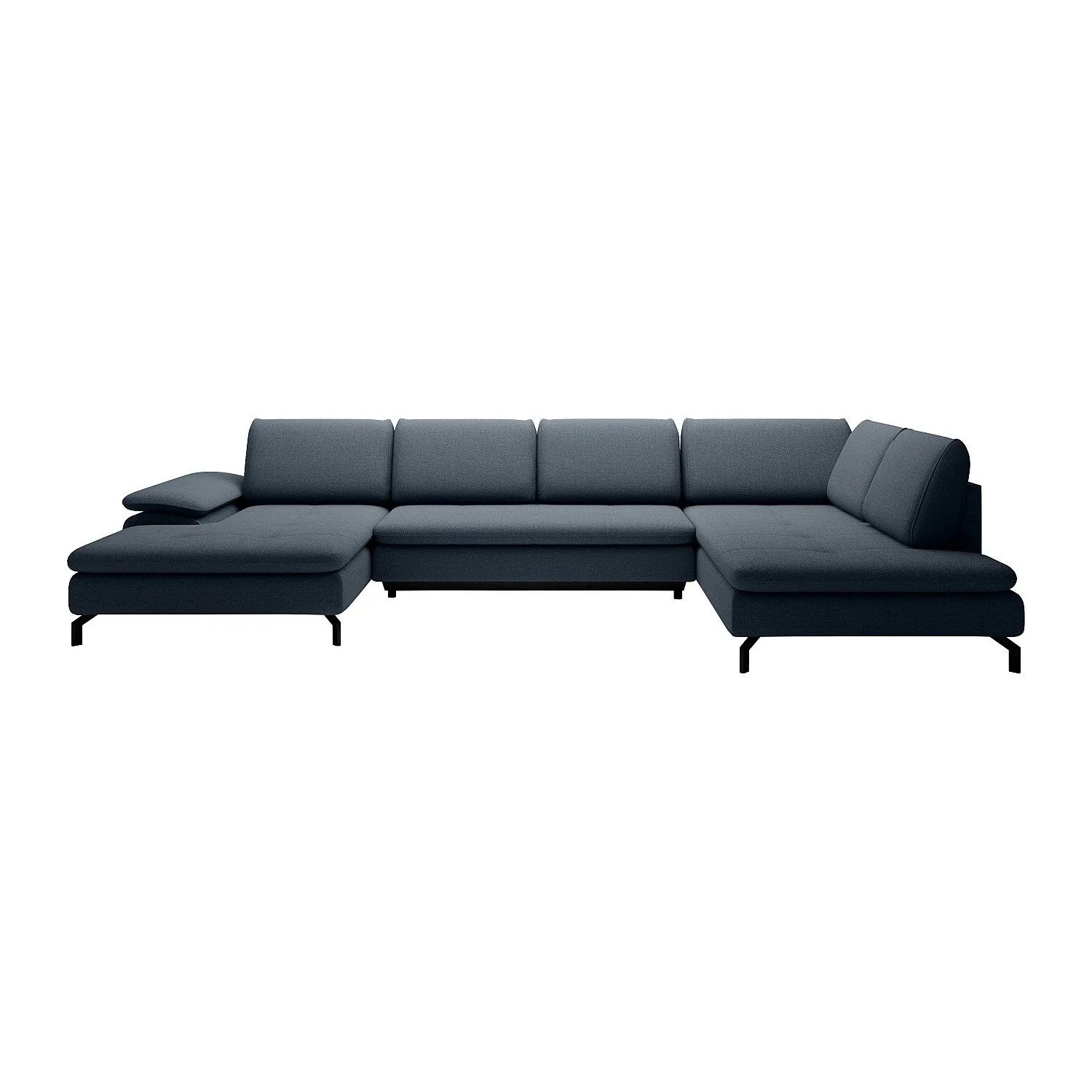 Vente-unique Schlafsofa Archibald Blau 347 cm