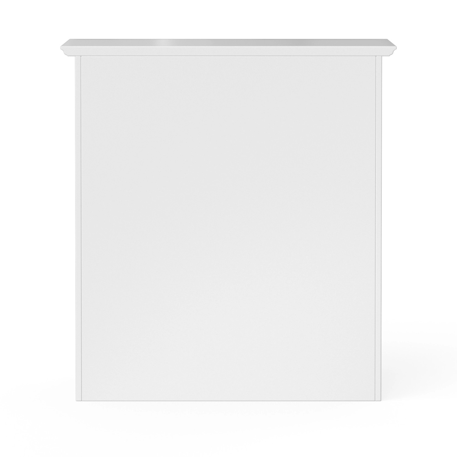 Teamson Home Connor Wandschrank in Weiß mit 2 Glastüren für Badmöbel.