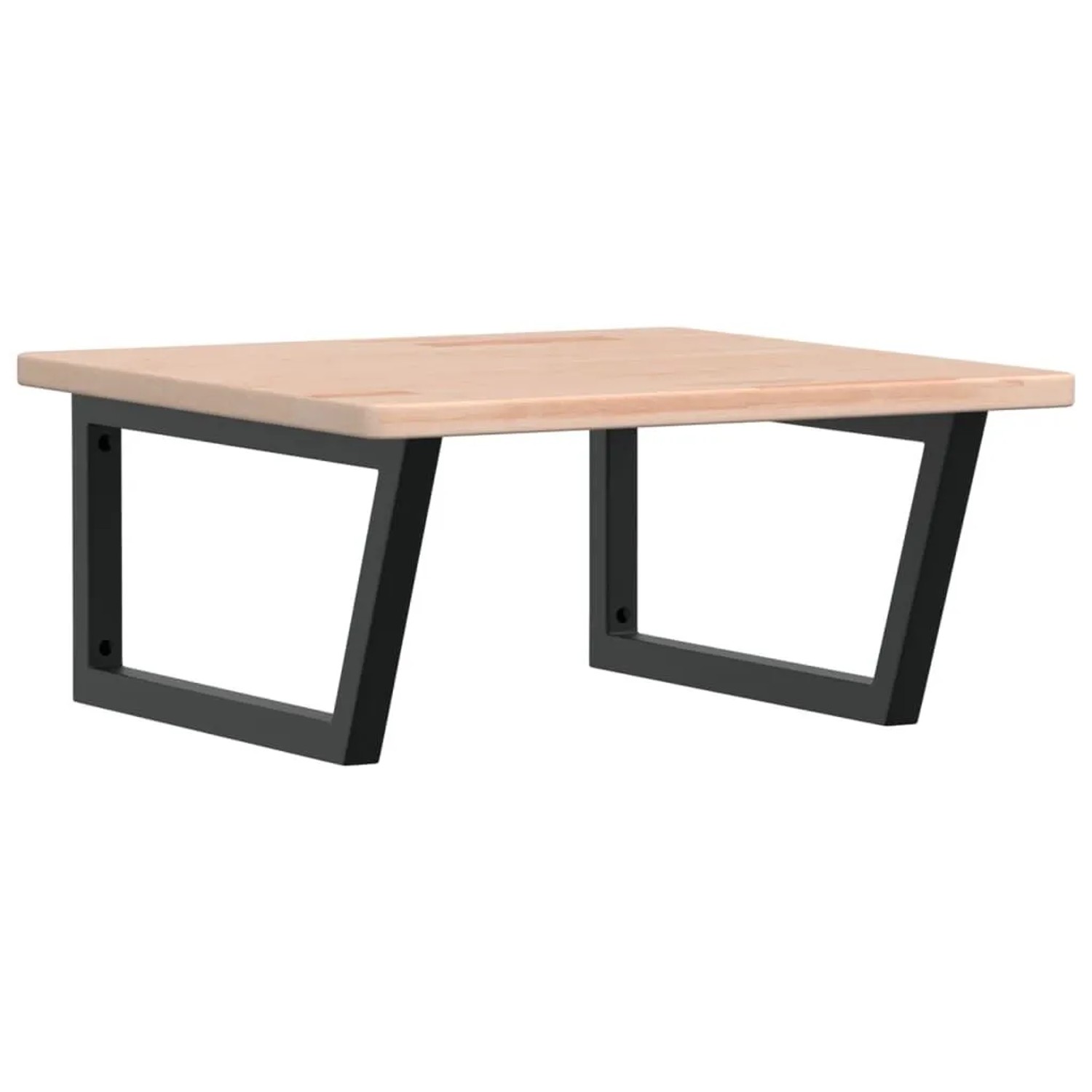 vidaXL Waschtischplatte mit Halterung Stahl und Massivholz Eiche 3302463 günstig online kaufen