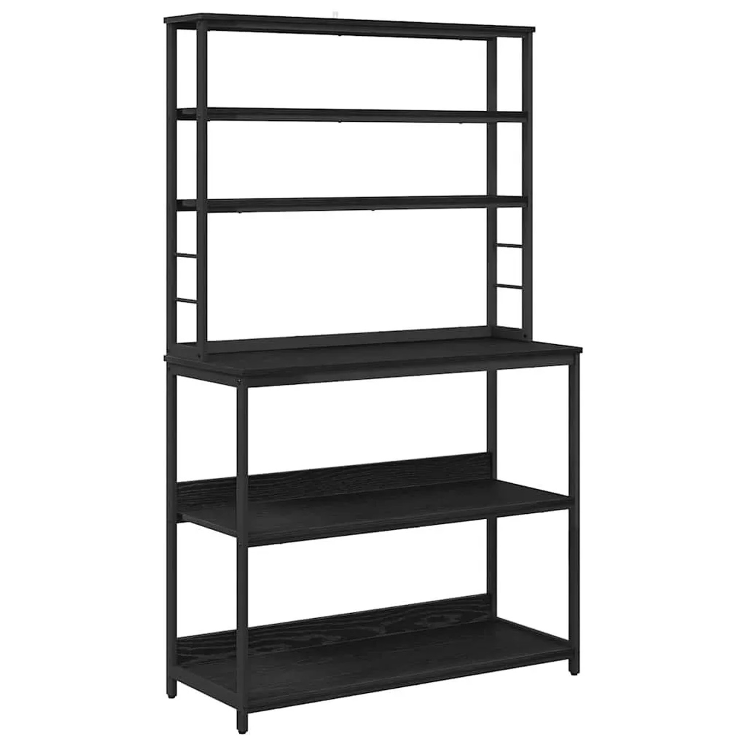 vidaXL Küchenregal Schwarz Eichen-Optik 100 x 40 x 168 cm 883892