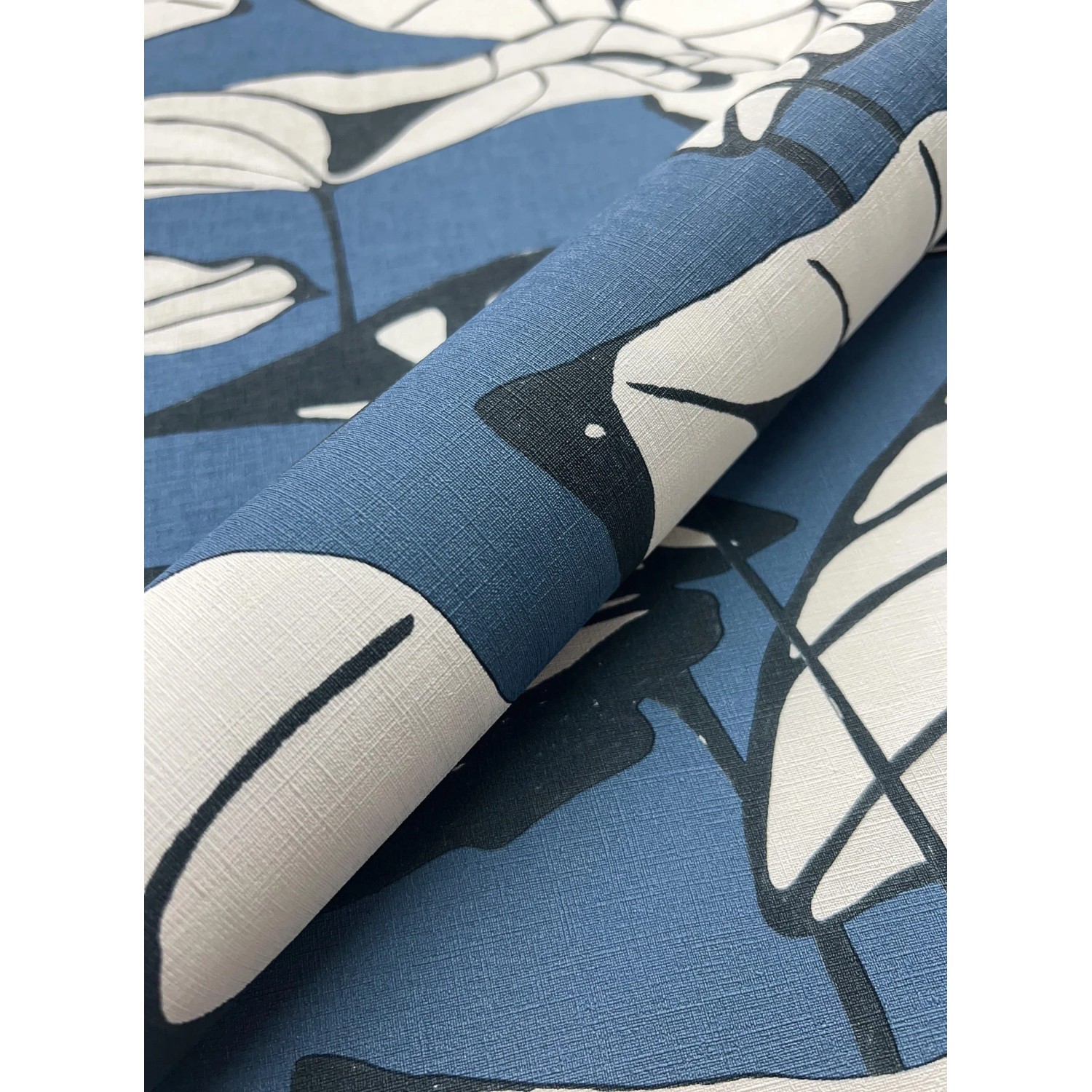 Newroom Vliestapete Ivah Blau Blätter Floral FSC® günstig online kaufen