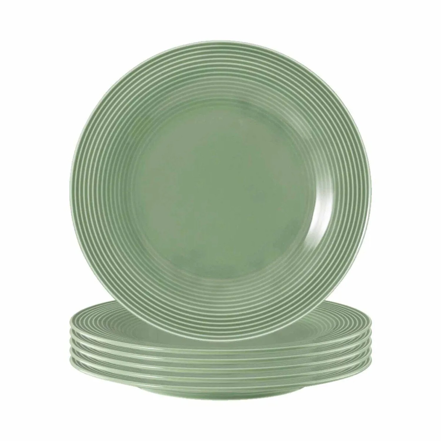 Seltmann Weiden Beat Color Glaze Frühstücksteller 23,3 cm 6er Set Salbeigrün