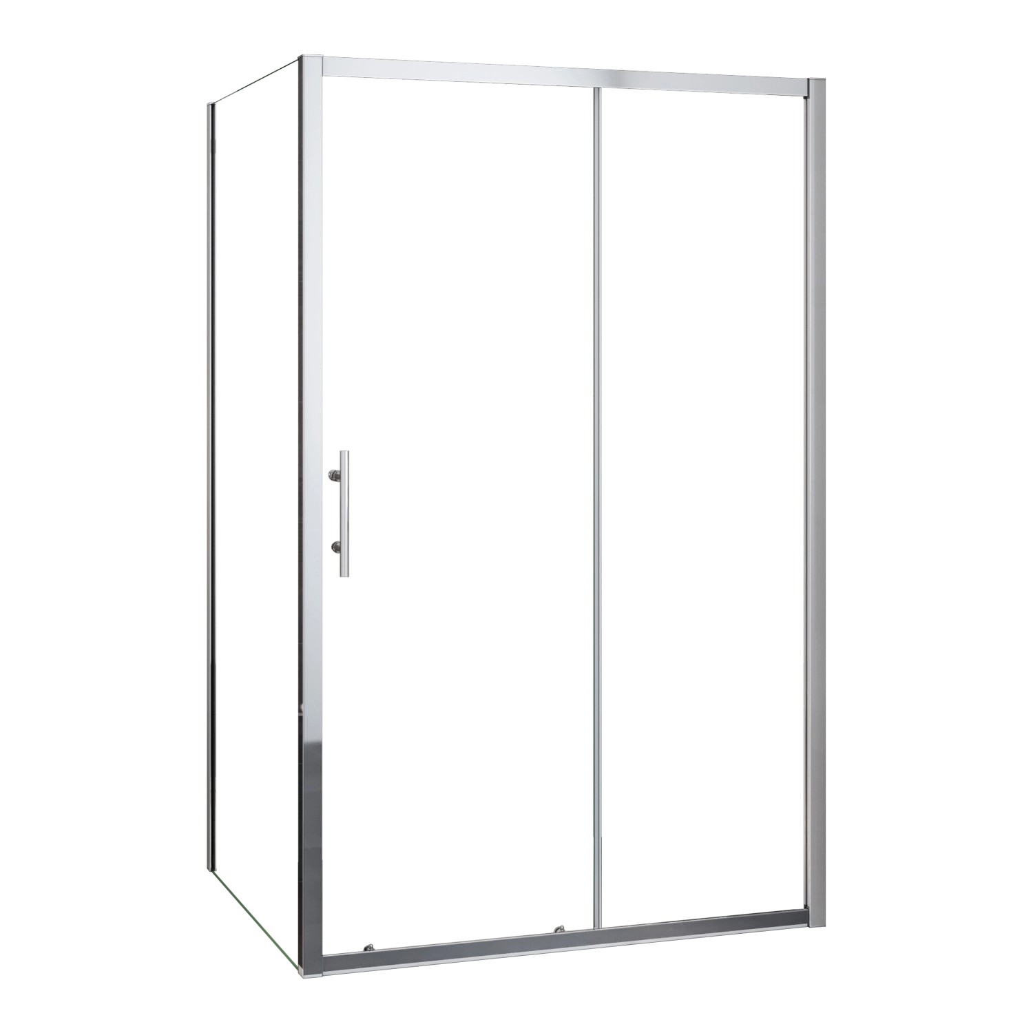AICA Duschkabine 140cm Schiebetür mit 90cm Seitenwand Höhe 190cm 5mm ESG Si günstig online kaufen