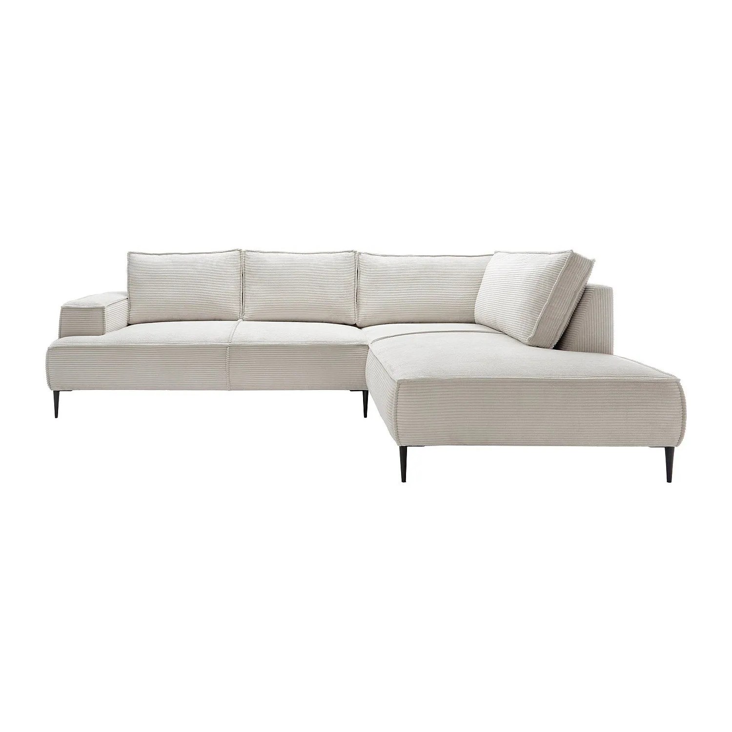 Vente-unique Sofa Ohne Schlafmöglichkeit Gineto Beige 275 cm