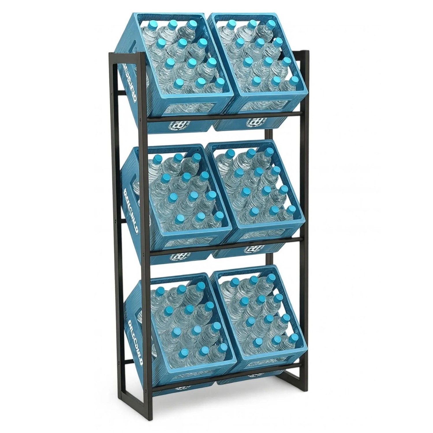 osoltus Getränkekistenregal Metall Getränkeregal bis zu 6 Kisten 200kg 71x30x140cm kaufen bei OBI