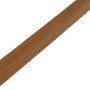 Gleichschenkliges Winkelprofil aus Kunststoff in Eiche Dunkel, 20x20x1000 mm.