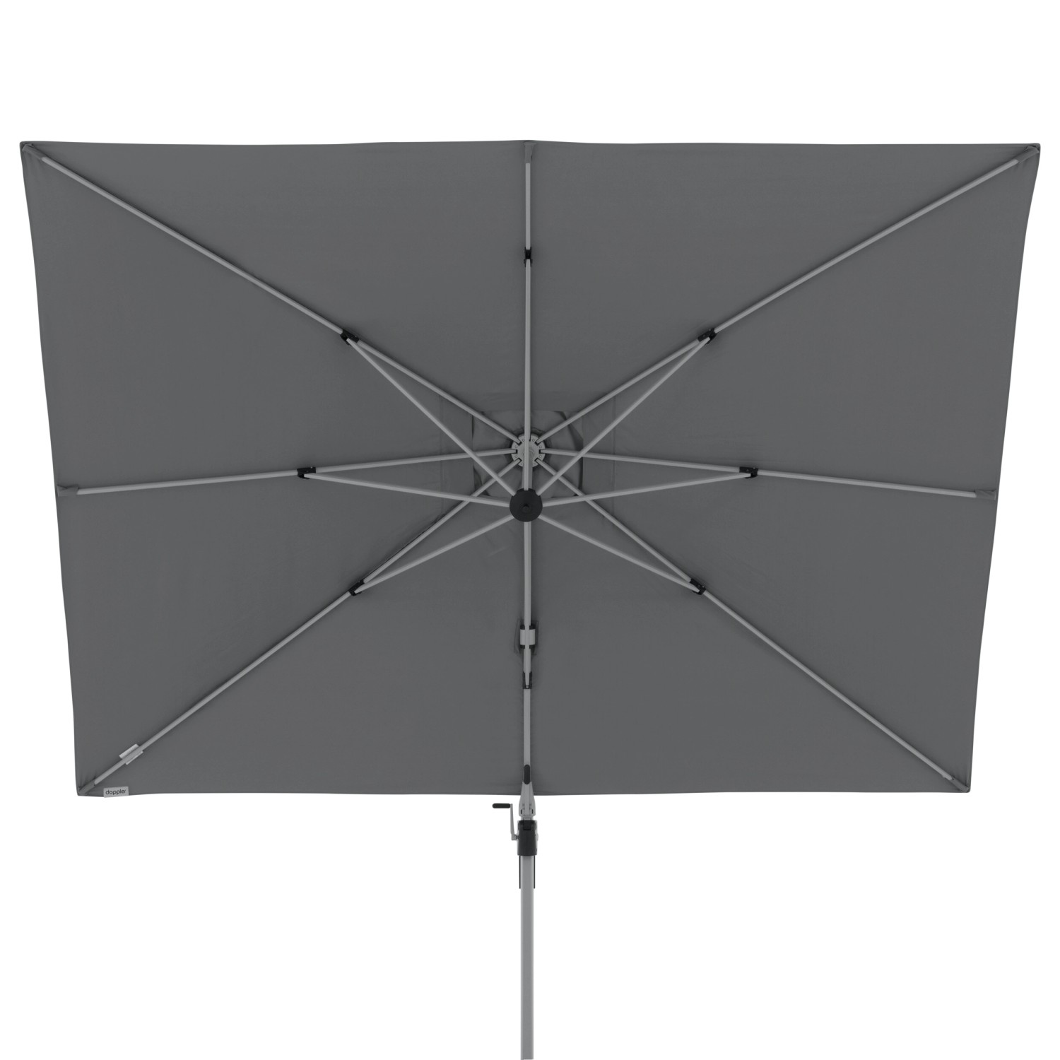Doppler Ampelschirm Active II 260 cm x 350 cm Anthrazit mit
