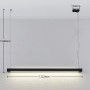 Moderne LED Büroleuchte Cuna in Schwarz. Aluminium, 1-flammig, für Arbeitszimmer und Büro.