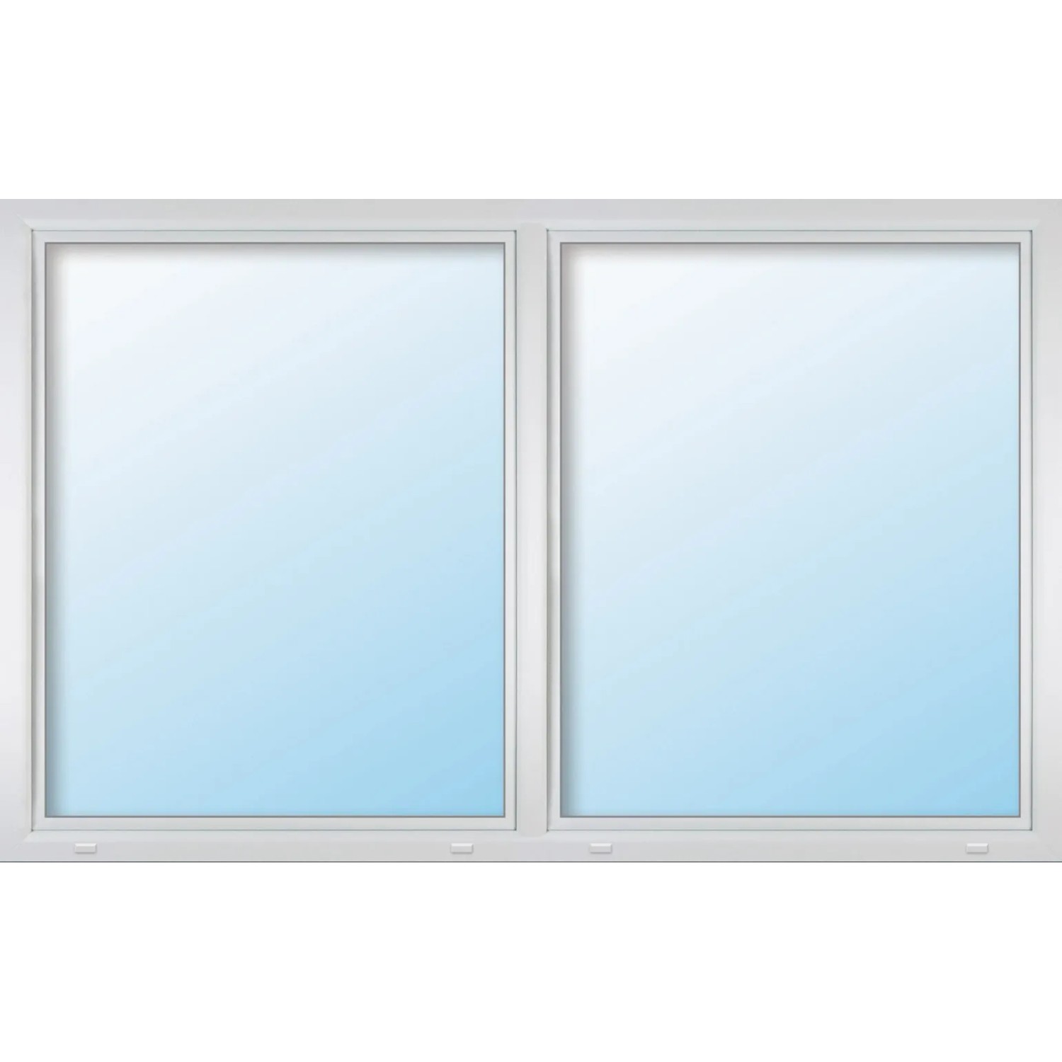 JM Meeth Energiesparfenster Eco Uw 0,86 DK/DK 2-flg Weiß 160 x 120 cm