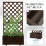 Outsunny Garten-Bett Tannenholz Braun 72,5L x 31,5B x 149,5H cm_5
