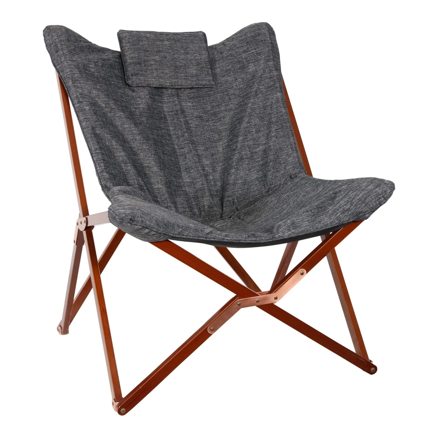 Lesli Relaxsessel Holz Grau