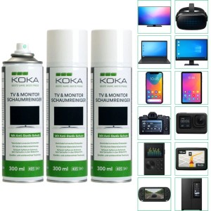 KOKA 3x TV & Monitor Schaumreiniger je 300ml