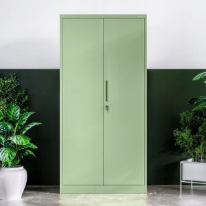 Jan Nowak Abschließbarer Mehrzweckschrank Dawid 185 x 90 x 45 cm Fresh Style Pastellgrün